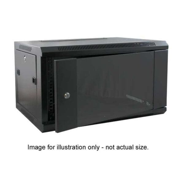 4U 19 INCH WALL MOUNTING CABINET - 300mm DEEP / BLACK