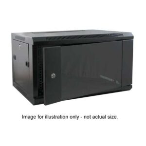 450mm DEEP WALL MOUNTING CABINET - 19 INCH (BLACK)