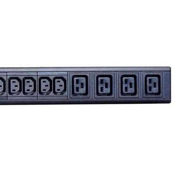 16 WAY HYBRID PDU 12 x C13 & 4 x C19 TO C20 - VERTICAL