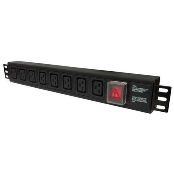 6 WAY 19 INCH IEC C19 TO C20 PDU - HORIZONTAL