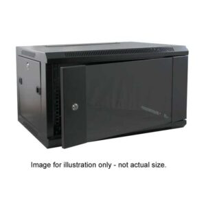 9U 19 Inch Wall Mounting Cabinet - 550mm Deep / Black