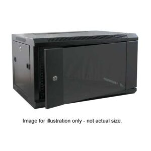 19 INCH WALL MOUNTING CABINET - 550mm DEEP / BLACK