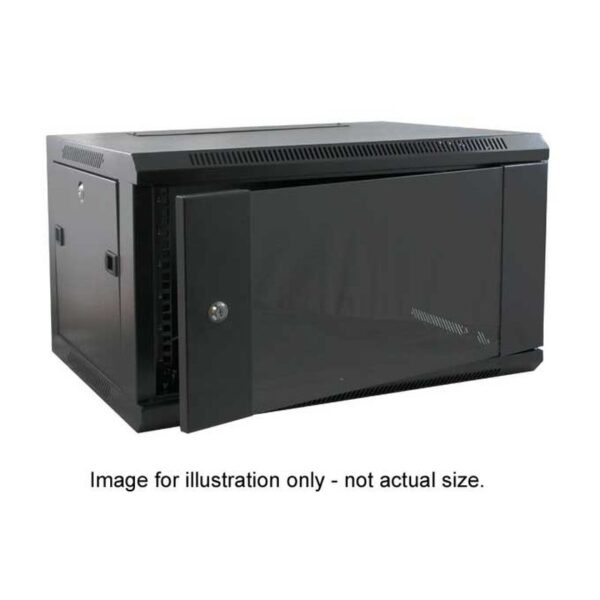 550mm DEEP WALL MOUNTING CABINET - 19 INCH (BLACK)