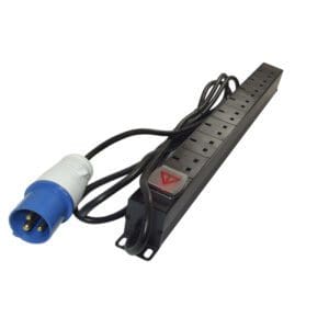 8 WAY 19 INCH RACK PDU 13A SOCK - 16A COMMANDO - VERTICAL