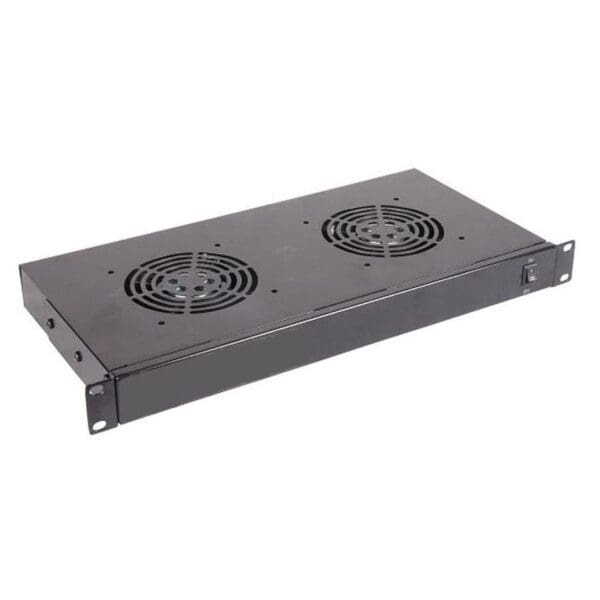 1U 19 INCH RACK MOUNTING FAN TRAY UNIT - 2 FANS