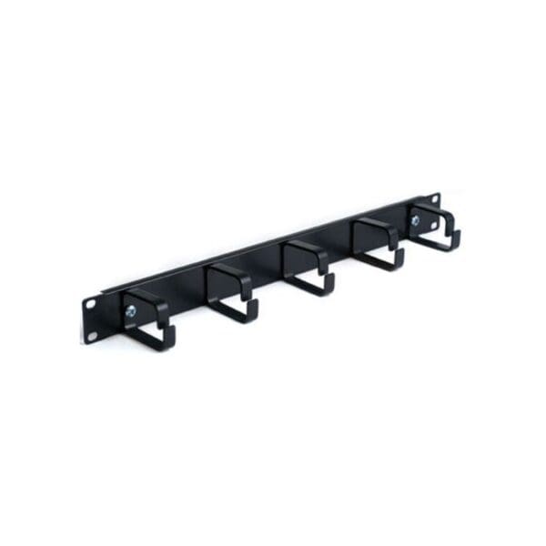 5 RING 19 INCH CABLE MANAGEMENT BAR - BLACK - 1U