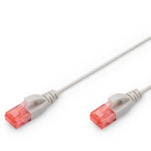 Slim 0.25M Cat.6 UTP LSZH Patch Cable - Grey (Snagproof)