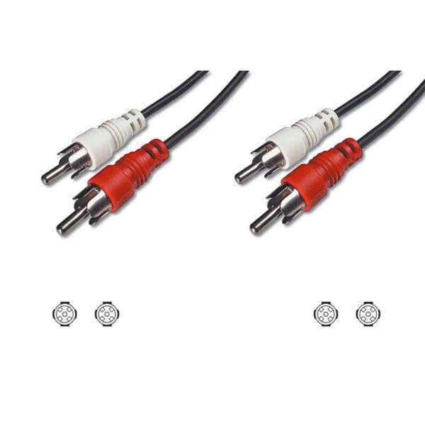 2.5M 2 X PHONO PLUG - 2 X PHONO PLUGS