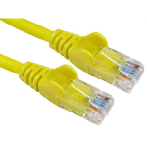 15M CAT.6A 10Gb S-FTP LZSH PATCH CABLE - YELLOW (WING BOOTS)