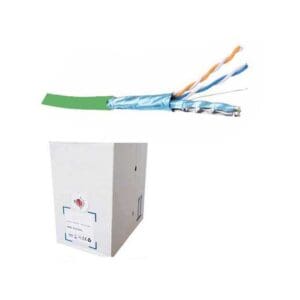 CAT.6a S-FTP STRANDED PATCH CABLE LSZH (305M BOX) - GREEN