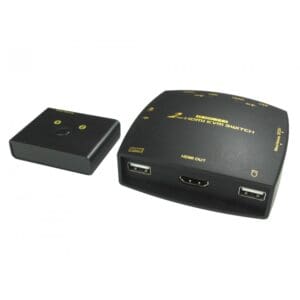 2 PORT KVM SWITCH FOR HDMI & USB INC. CABLES