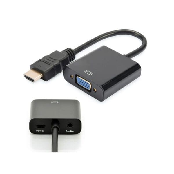 0.2M HDMI TO VGA & 3.5mm AUDIO ADAPTOR CABLE - M-F