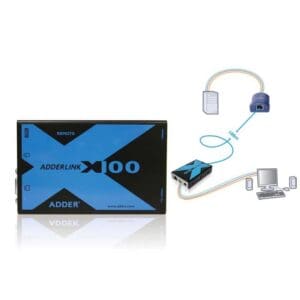 ADDERLINK X100 KVM EXTENDER - VGA / USB + AUDIO