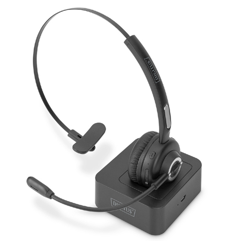 DIGITUS ON EAR BLUETOOTH HEADSET WITH DOCKING STATION