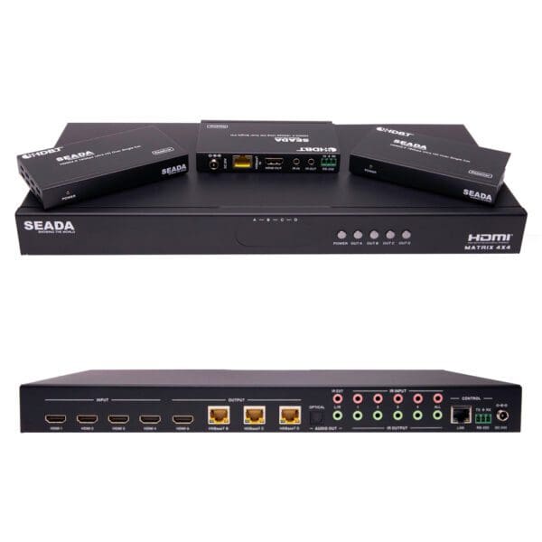 SEADA MS-HBT44B70 6X6 HDBaseT MATRIX SWITCHER