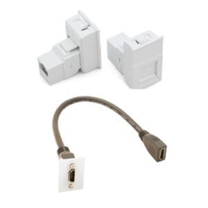 WHITE 3-METRE CAT 6 ASSEMBLY