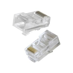 CAT.5e CONNECTOR FOR SOLID UTP CABLE - 1 PIECE 0U/8D