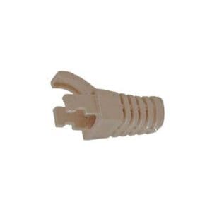 RJ45 CABLE BOOT WITH LATCH PROTECTOR - IVORY GREY