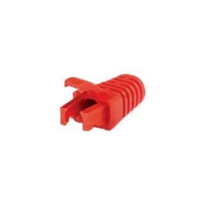 RJ45 CABLE BOOT WITH LATCH PROTECTOR - RED