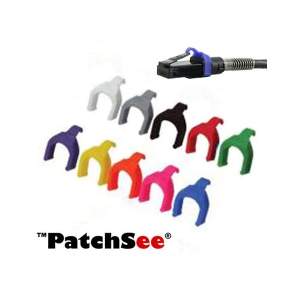 PATCHSEE PATCH CABLE CLIPS - BLACK (PACK OF 50)