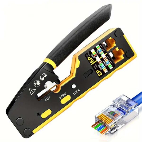 PASS-THRU RJ45 CRIMP TOOL - CAT.5e/ CAT.6/ CAT.6A