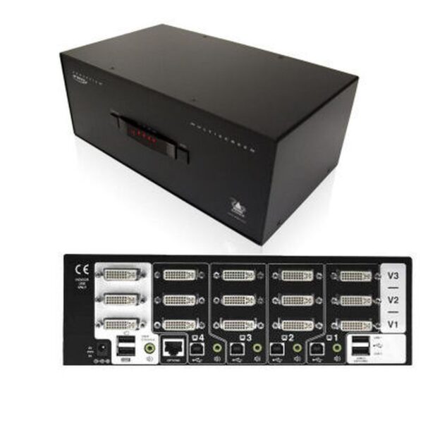 AV4PRO-DVI-TRIPLE - AdderView Triple DVI KVM Switch