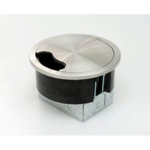 80mm Desk Cut-Out Silver Grommet