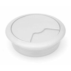 80mm Desk Cut-Out White Grommet
