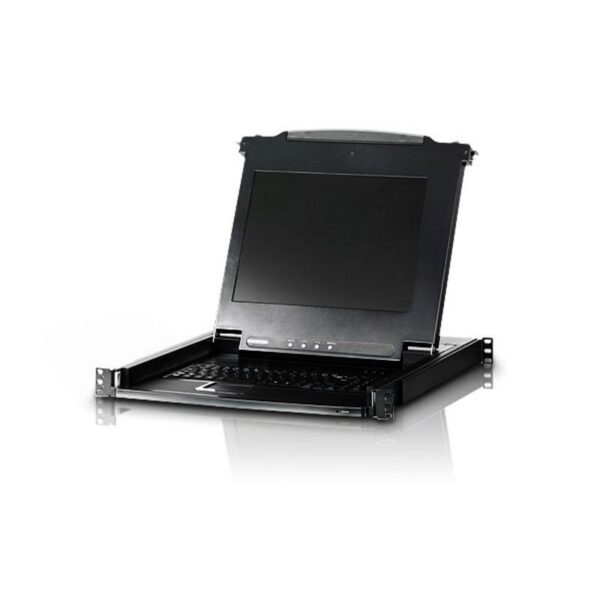 17 INCH LCD MONITOR & KEYBOARD RACK MOUNTING CONSOLE - 1U