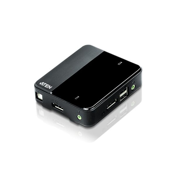 ATEN 2 PORT KVMP SWITCH WITH AUDIO - DISPLAYPORT & USB