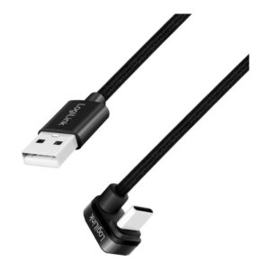 LOGILINK 2M USB 2.0 Type-C 180 Degree Cable - Black