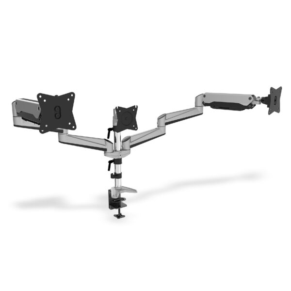 DIGITUS TRIPLE MONITOR TABLE MOUNT + GAS SPRING & CLAMP