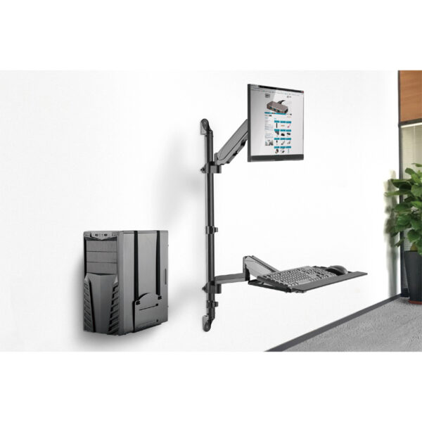 DIGITUS FLEXIBLE WALL-MOUNTED STAND/SIT WORKSTATION