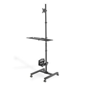 DIGITUS MOBILE WORKSTATION + INDIVIDUAL HEIGHT ADJUSTMENT