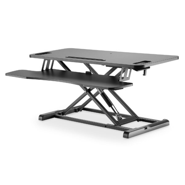 DIGITUS ERGONOMIC WORKSPACE RISER - BLACK