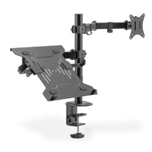 DIGITUS UNIVERSAL MONITOR MOUNT WITH NOTEBOOK HOLDER