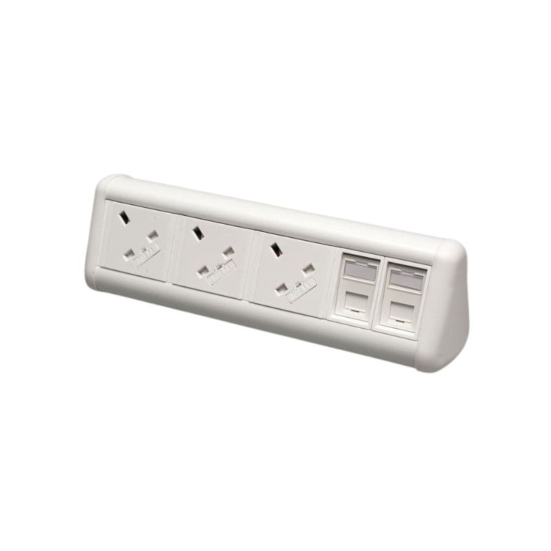Maxi Desk 3x Individually Power Skts - 2x Cat 6 Data Maxi Desk 3x Individually Power Skts - 2x Cat 6 Data