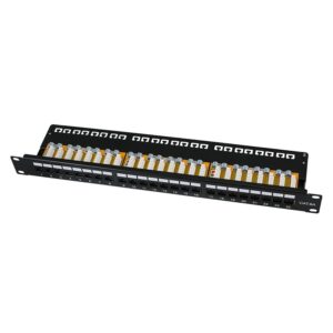 LOGILINK 24 Port Cat.6A UTP IDC 90 Degree  Patch Panel - 1U