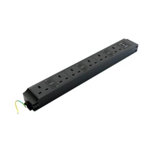 Under Desk 6x 3.15A  Skts - Orientated N - USB A QC & C PD