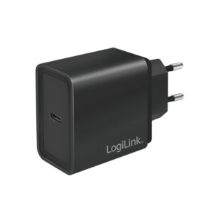 1 PORT USB-C PD EUROPEAN MAINS FAST CHARGER 18W - BLACK