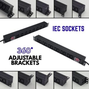 IEC PDU With 360 Adjustable End Brackets