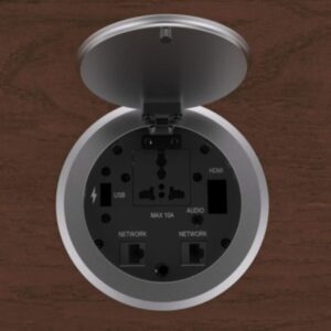 SEADA SC-DB-S AV Connectivity Box With Pneumatic Pop-Up Lid