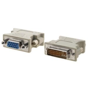 DVI-I (M) to VGA (F) analogue video adaptor