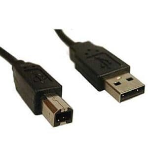 2m USB cable type A to type B connectors