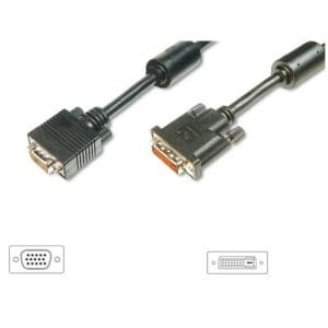 DVI-i-VGA adapter cable  Male - Male 3 Mtr