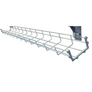 1200mm Desk Wire Basket Inc. Modesty Panel & Bracket