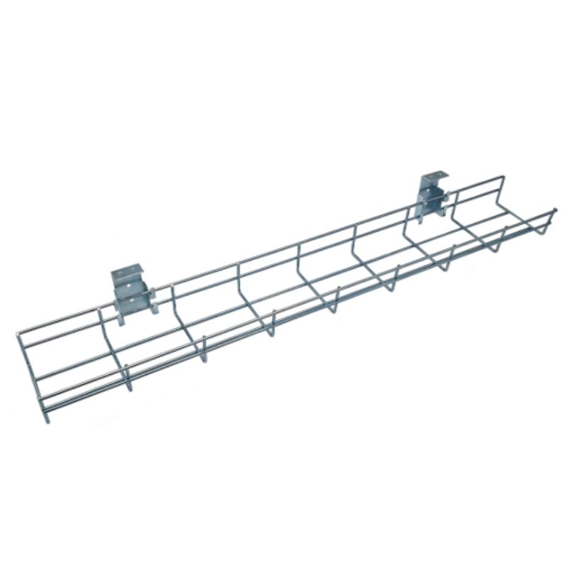 800mm Desk Wire Basket Inc. Modesty Panel & Bracket 800mm Desk Wire Basket Inc. Modesty Panel & Bracket