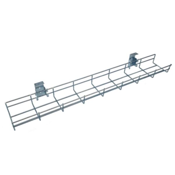 Desk Wire Basket With Modesty Panel