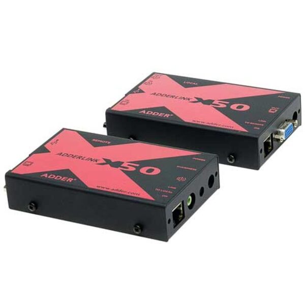 ADDERLINK X50 KVM EXTENDER - VGA / USB + AUDIO